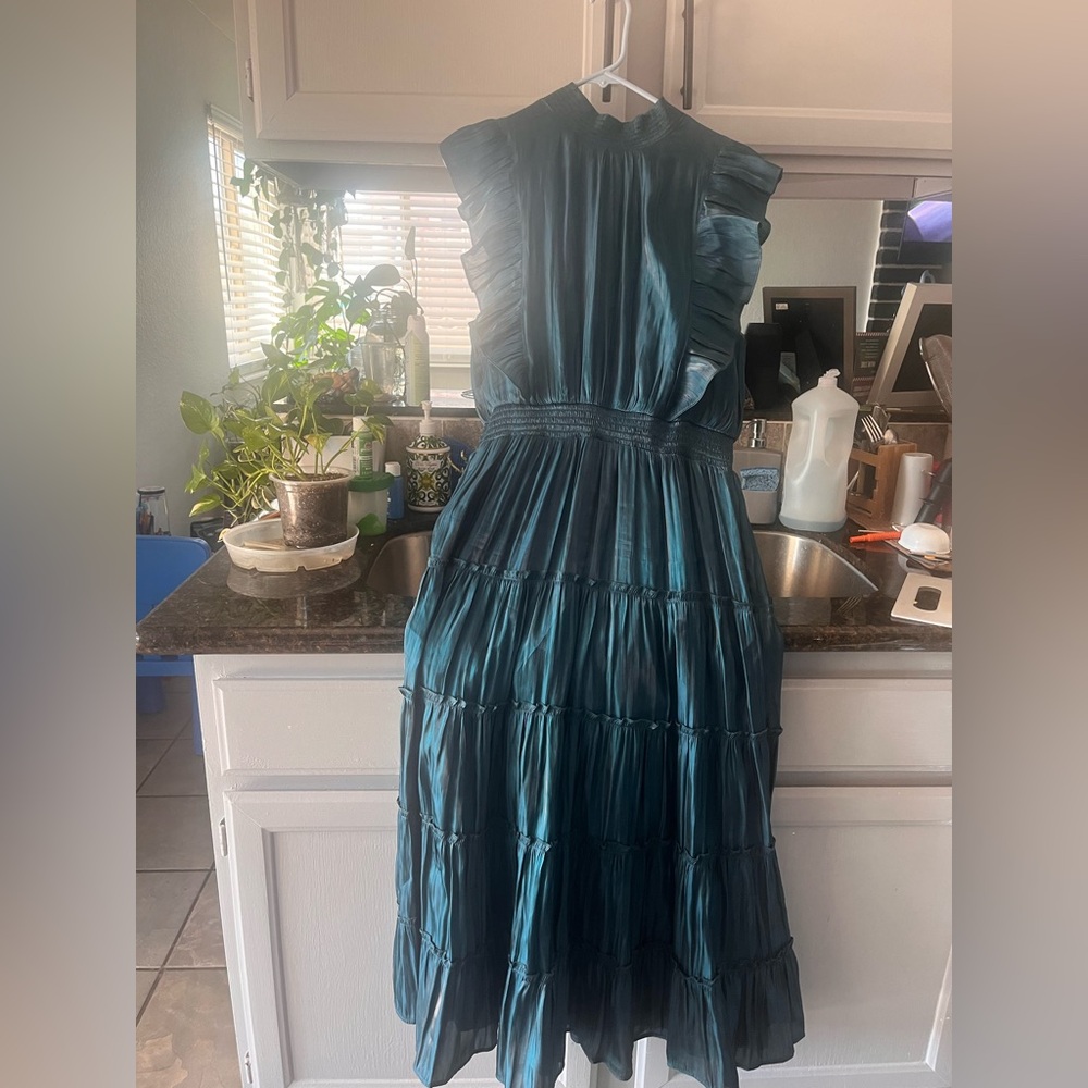 Lulu's emerald green Maxi Sundress for Wedding Guests